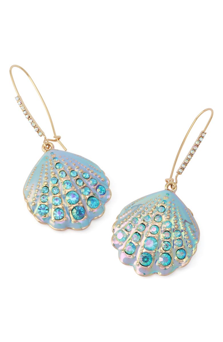 Betsey Johnson Shell Drop Earrings, Alternate, color,