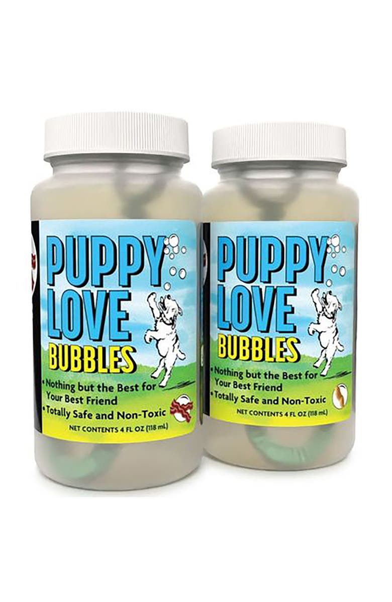Atomic Bubbles Puppy Love Bubbles Bacon & Peanut Butter Scented 4oz Bottles, 2 Pack, Main, color, Multicolored