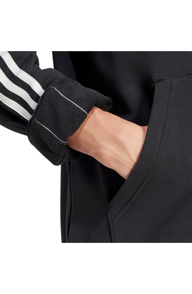 adidas Adicolor Relaxed Fit Recycled Poly T-Shirt, Alternate, color, Black/Whit