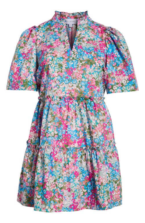 Sugarlips Avery Blossom Dixie Tiered Cotton Dress In Multi