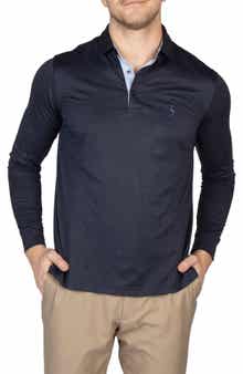 TailorByrd Long Sleeve Performance Knit Polo