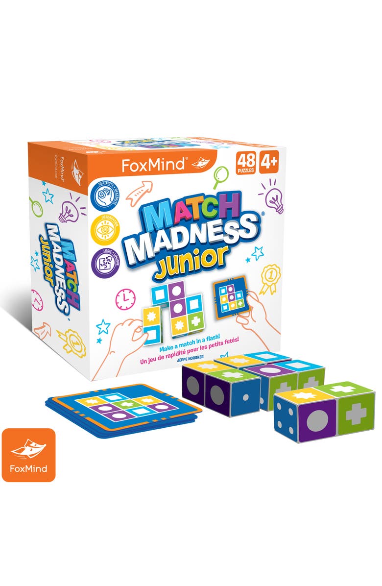 FoxMind Match Madness Junior Pattern Matching Puzzle Game, Ages 4 and up, Alternate, color,
