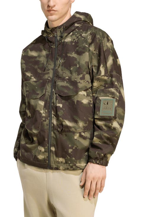 Camo Hooded Utility Jacket