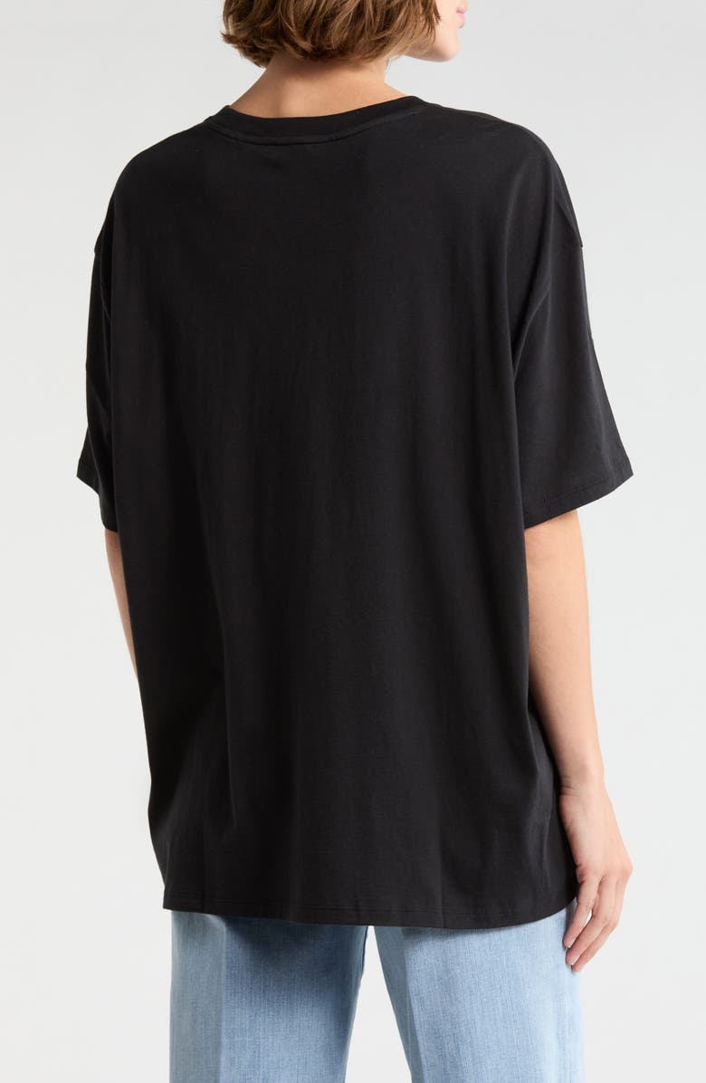 FRAME The Plus One Pima Cotton T-Shirt, Alternate, color, Black