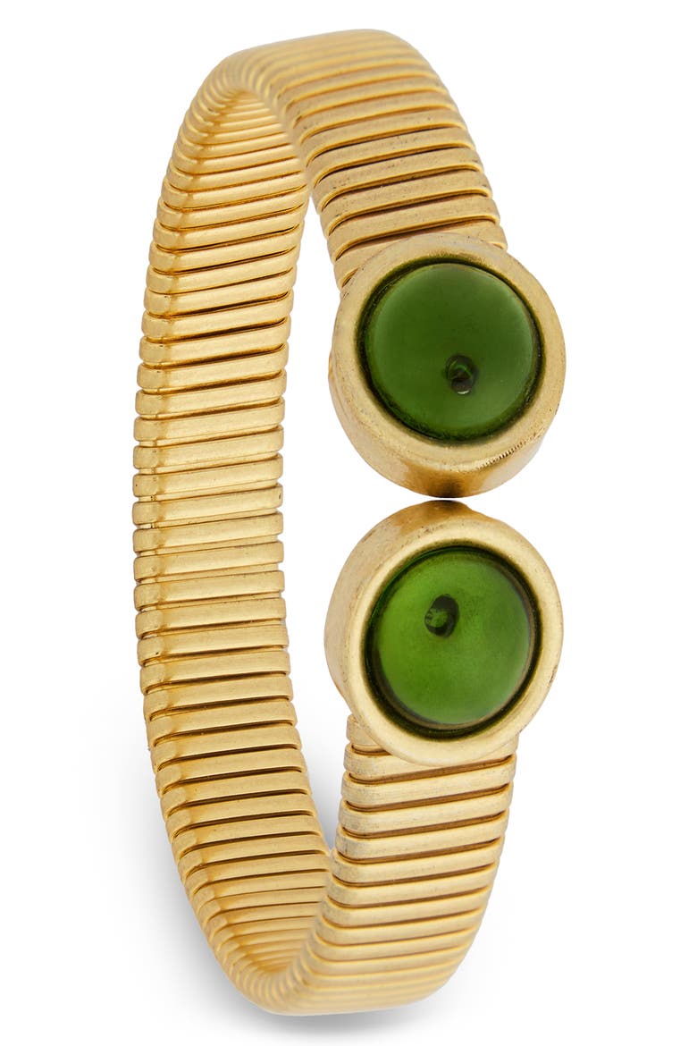 Stone Duo Cuff Bracelet, Main, color, GOLD