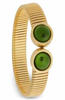 SAACHI Stone Duo Cuff Bracelet