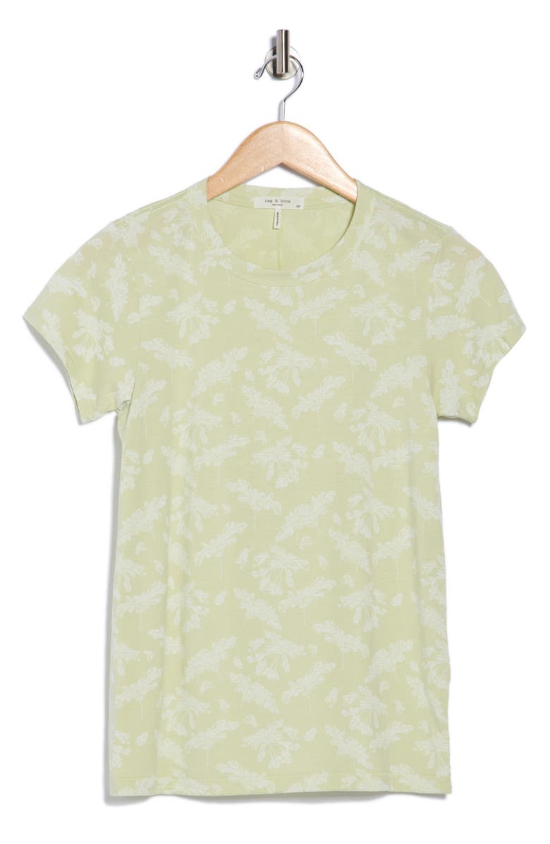 rag & bone Summer Leaf T-Shirt, Alternate, color, Green Multi