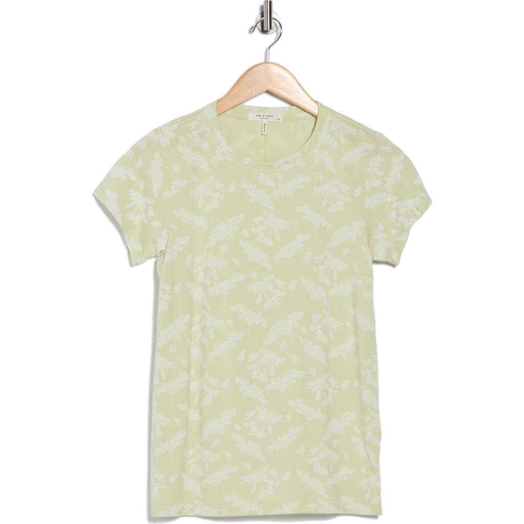 Rag & Bone Summer Leaf T-shirt In Green