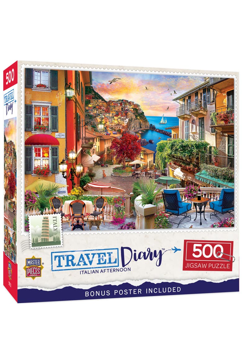 Italian Afternoon 500 Piece Puzzle, Main, color, Multicolor