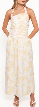 Petal & Pup Jemma Floral Print Halter Maxi Dress