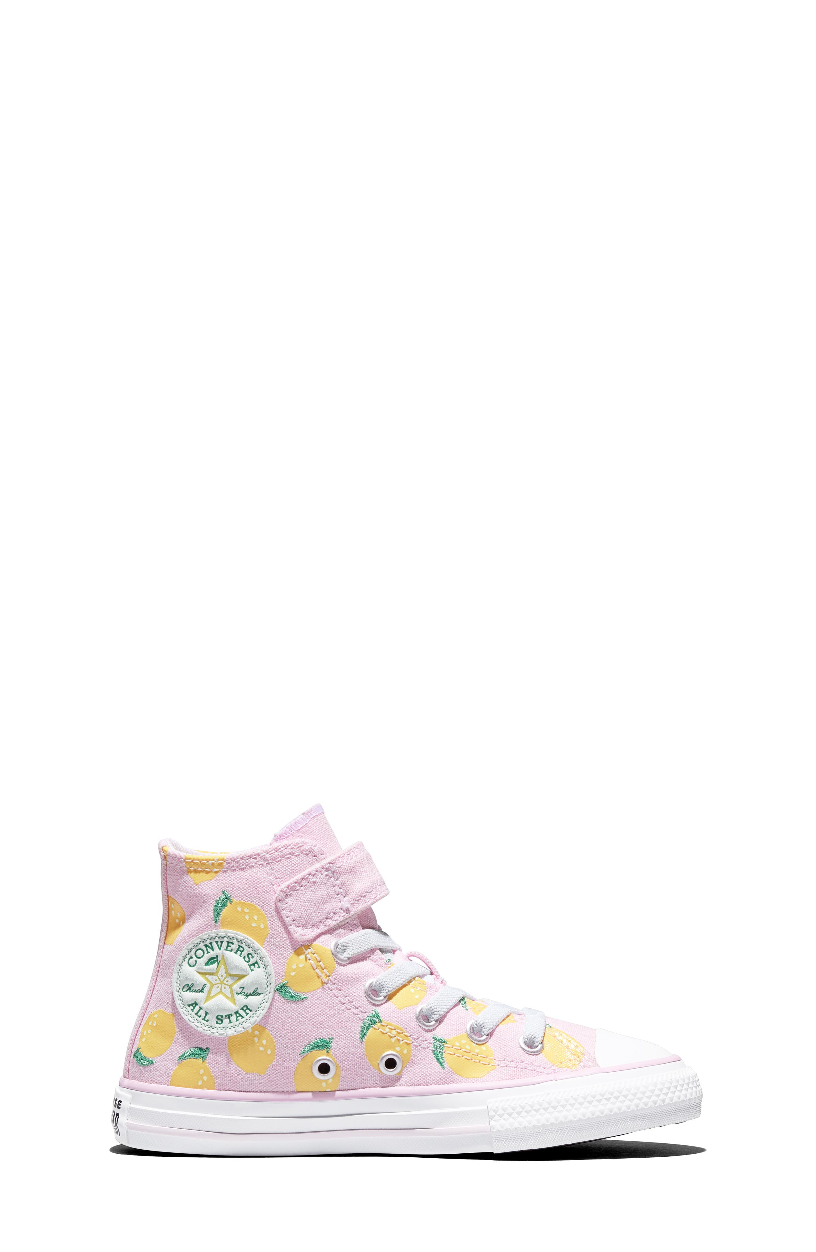 Converse Kids' Chuck Taylor All Star Easy On Canvas High Top Sneaker, Alternate, color, New Found Bloom/ Dandy Lion