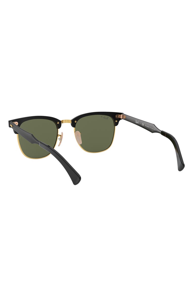 Ray-Ban Clubmaster 51mm Square Sunglasses, Alternate, color, Pol Green