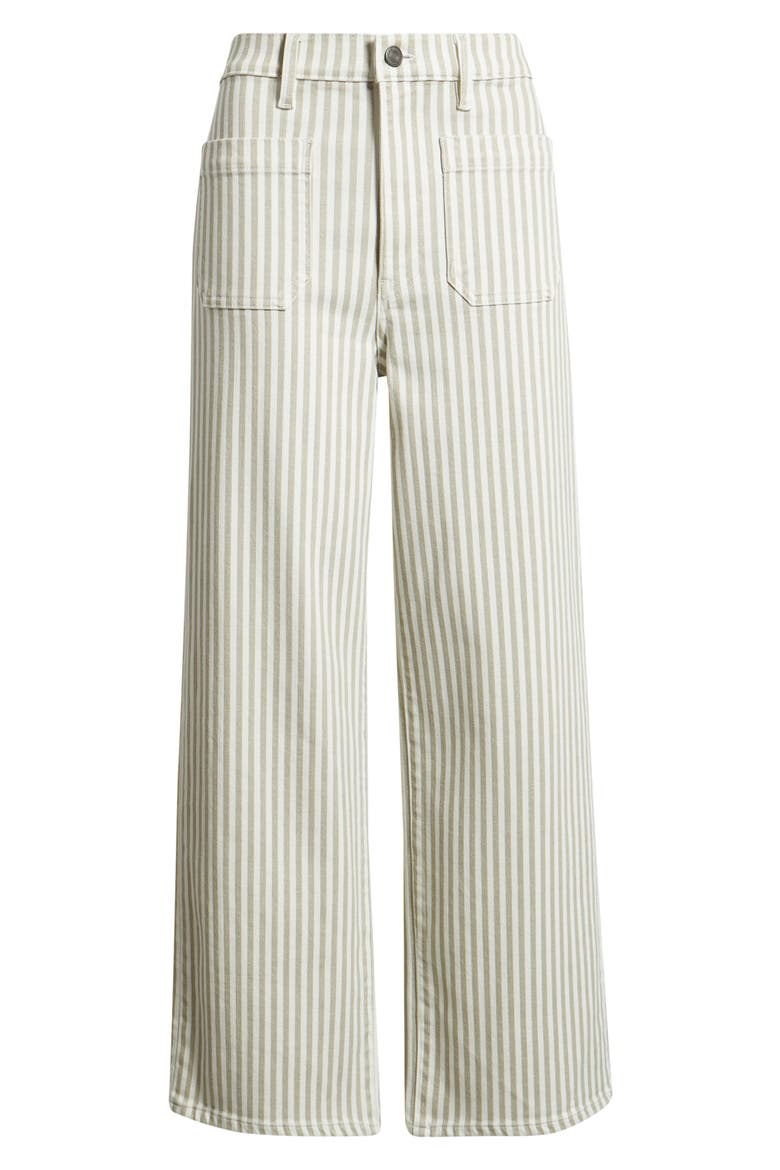 The Anchor High Waist Wide Leg Jeans, Alternate, color, FLAX STRIPE