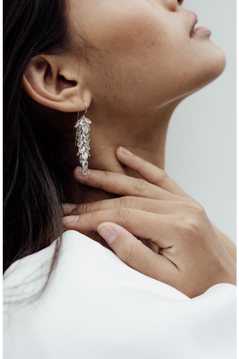 Midi Crystal Drops, Alternate, color, Silver
