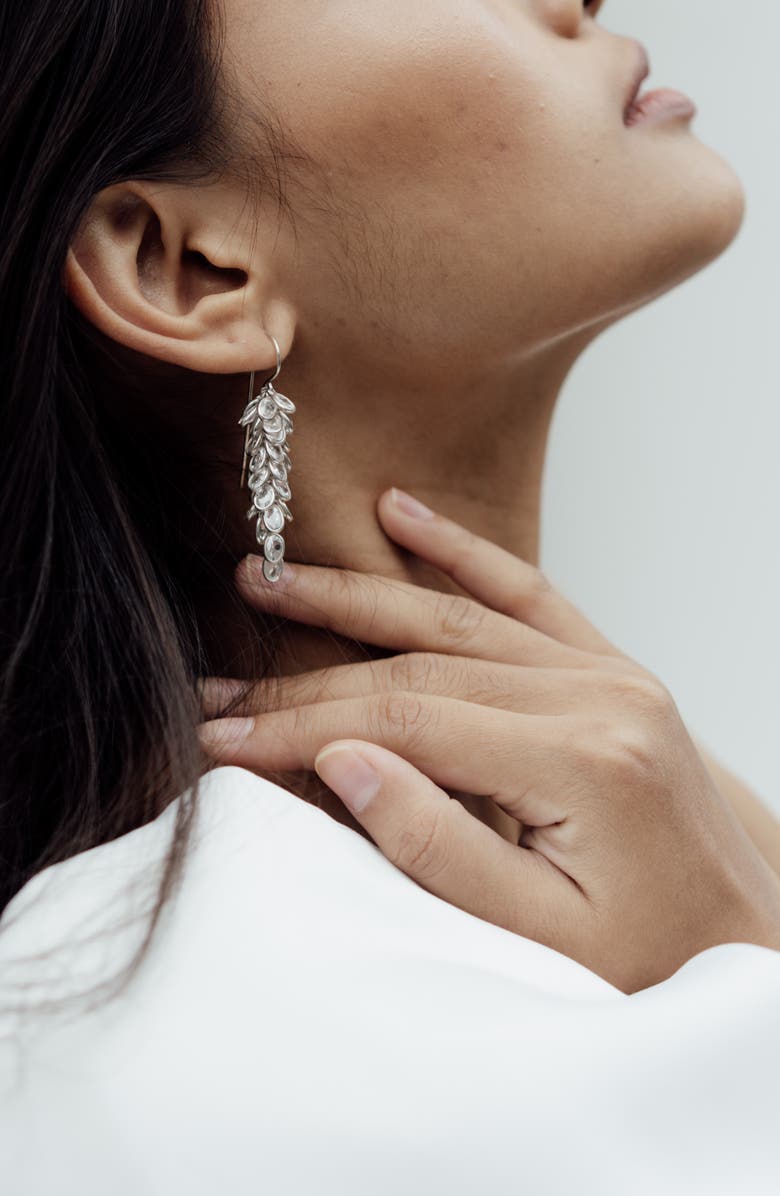 Freya Rose Midi Crystal Drops, Alternate, color, Silver