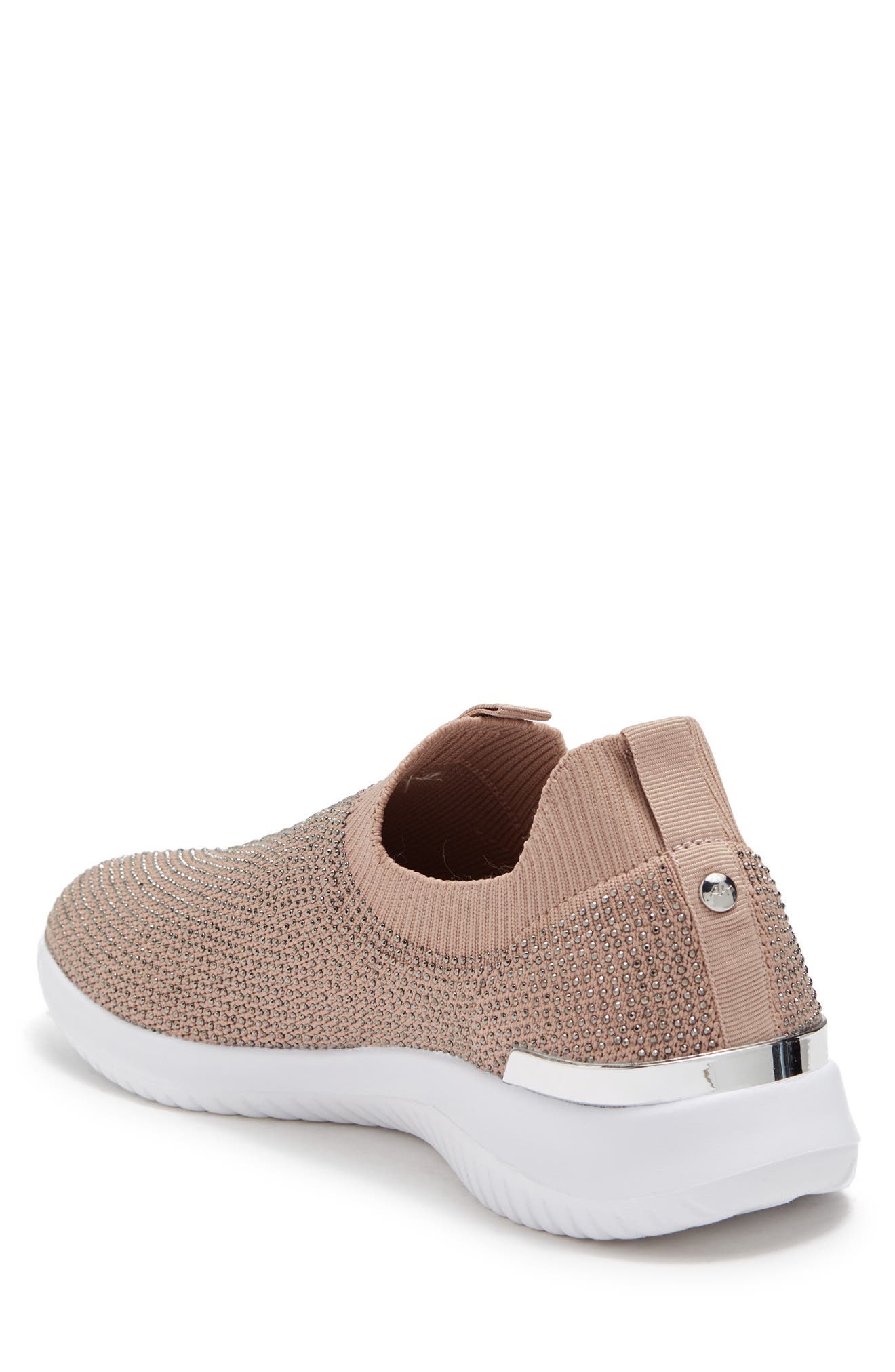 Anne Klein Mylee Slip-On Sneaker, Alternate, color, Blush Rhinestone