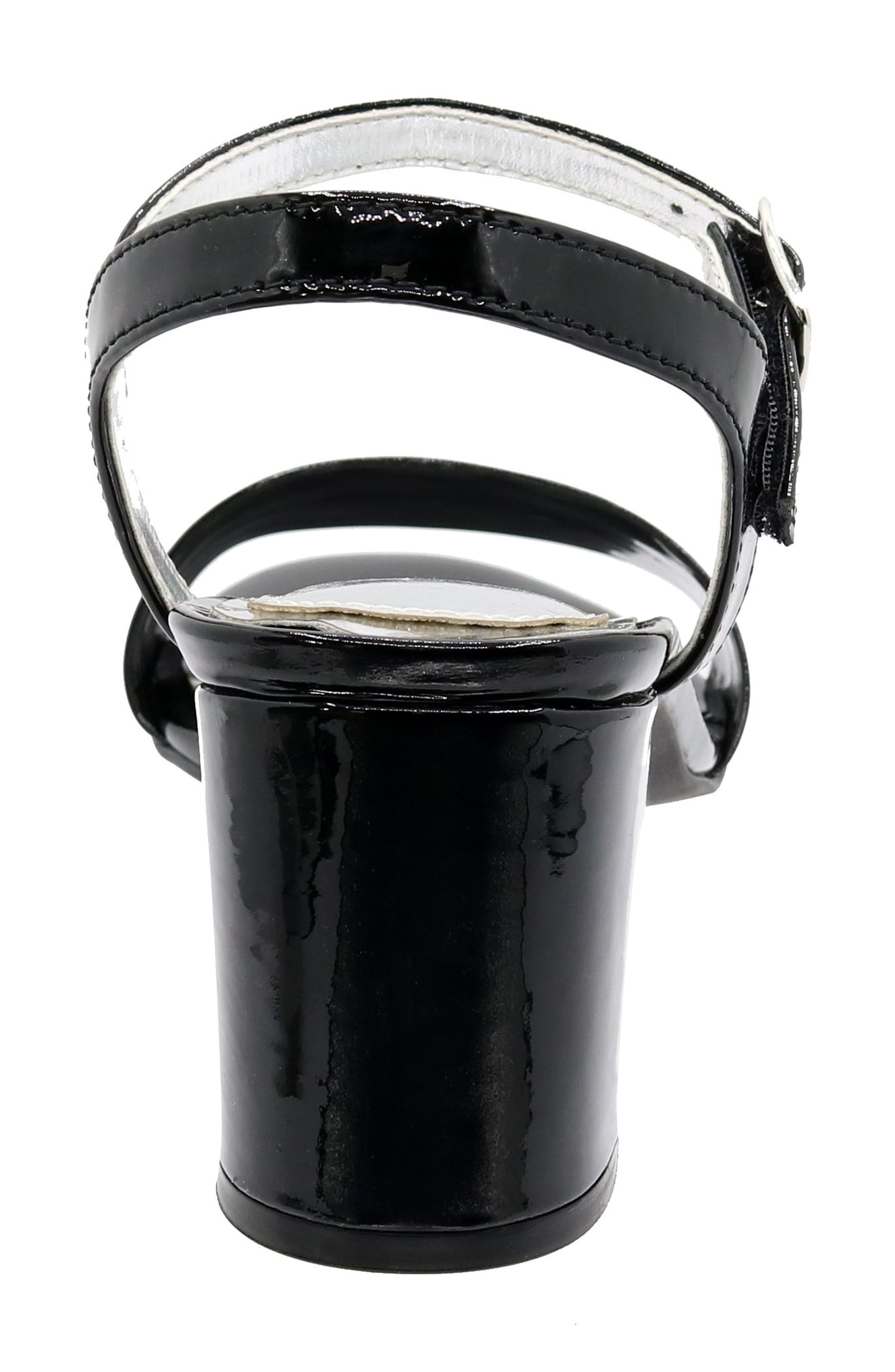 David Tate Ageless Ankle Strap Sandal, Alternate, color, Black Patent