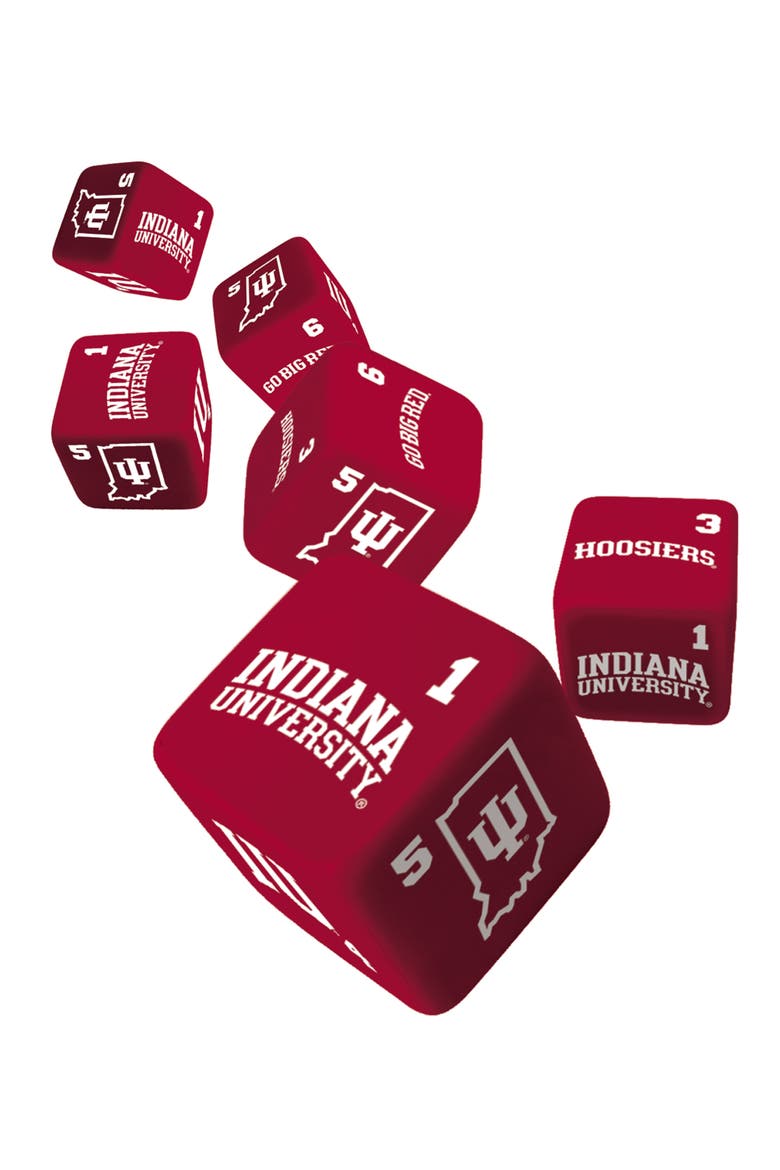 Indiana Hoosiers Dice Set - 19mm, Alternate, color, Multicolor