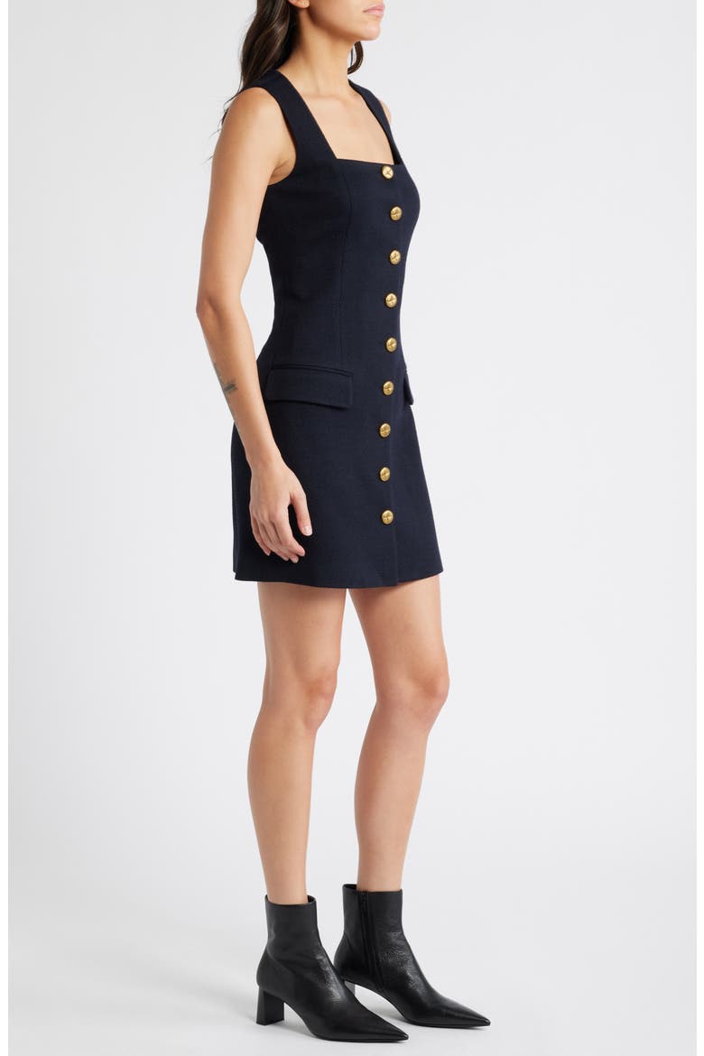 Mariana Sleeveless Textured Minidress, Alternate, color, NAVY
