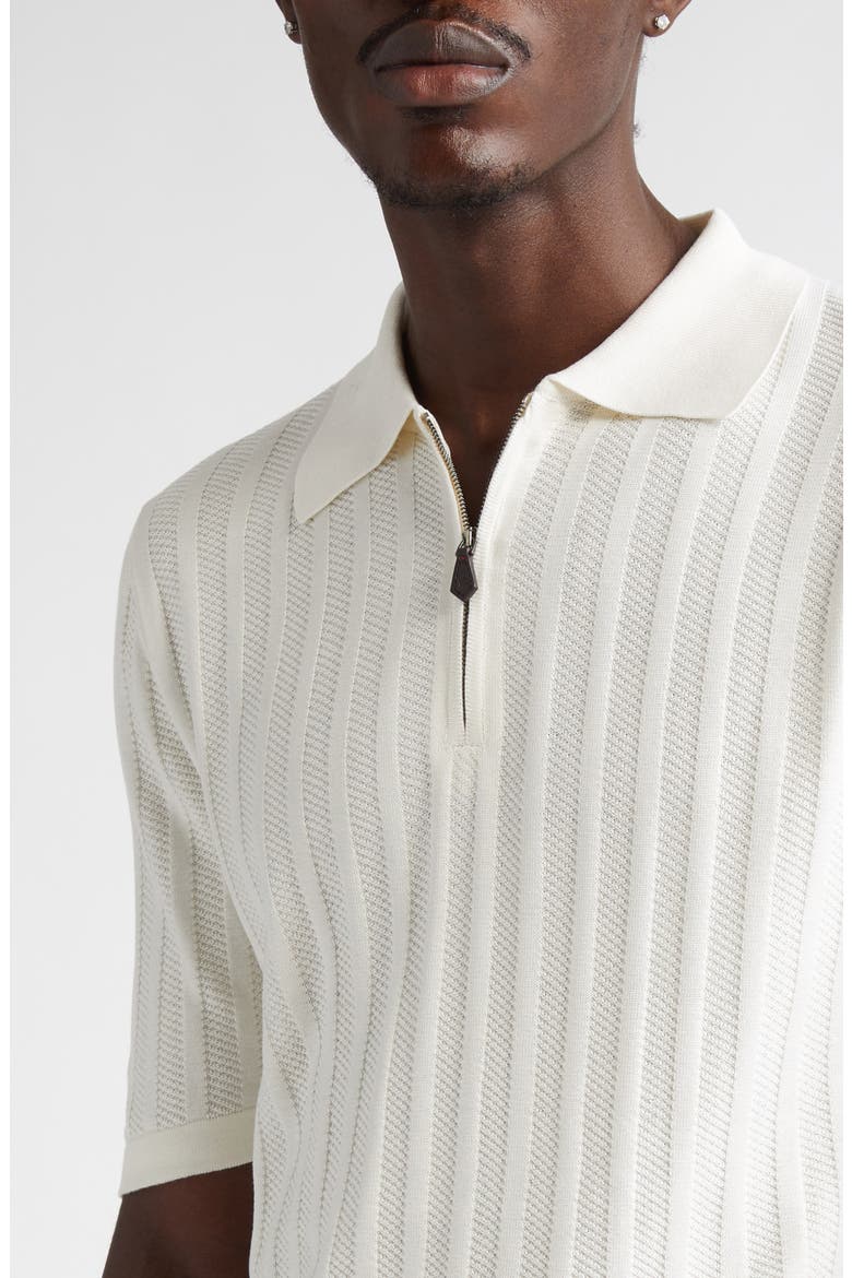 Silk Rib Polo, Alternate, color, OPEN WHITE