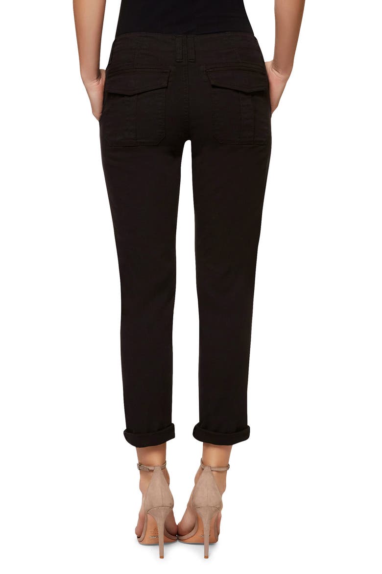 Sergent Crop Straight Leg Pants, Alternate, color, BLACK