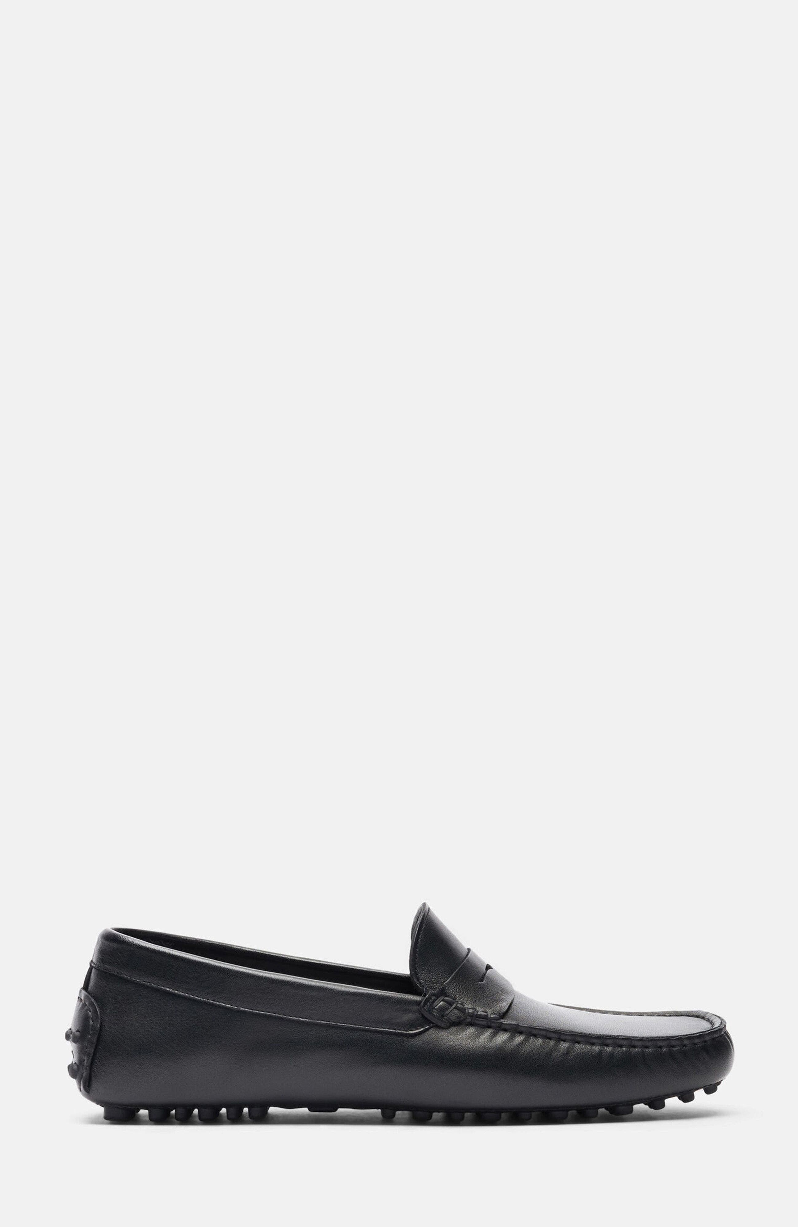 Michael Driving Shoes, Alternate, color, Black - Calf