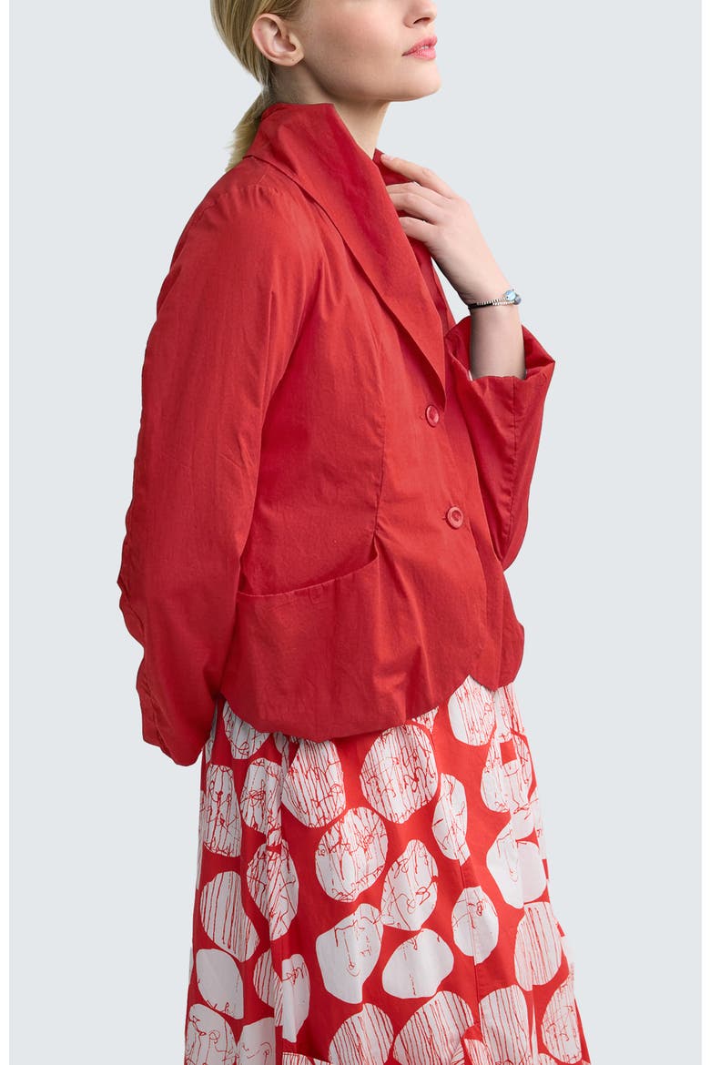 Dorelle Solid Balloon Jacket, Alternate, color, Mandarin Red