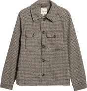 Bagatelle Houndstooth Cropped Trucker Jacket