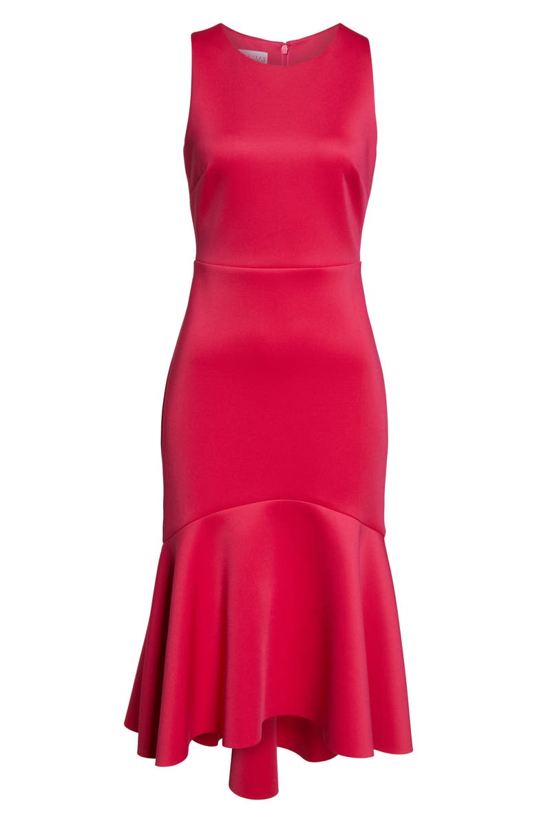 Mark + James by Badgley Mischka High/Low Midi Dress, Alternate, color, 