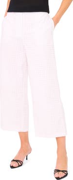 Halogen® Eyelet Crop Straight Leg Pants