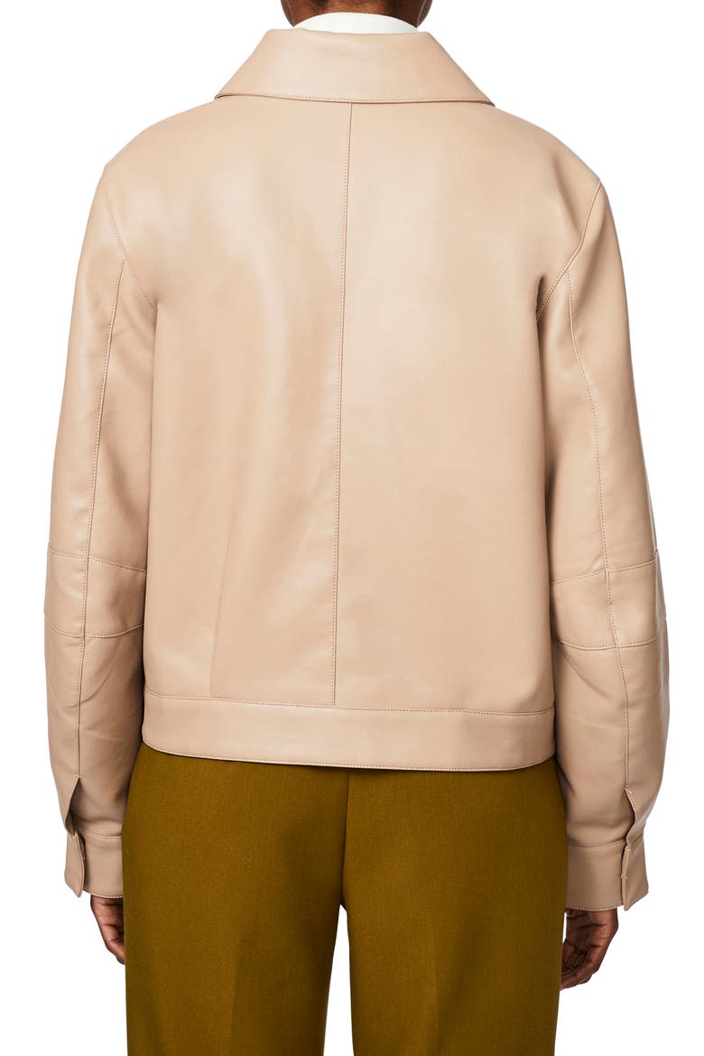 Faux Leather Jacket, Alternate, color, SHIITAKE