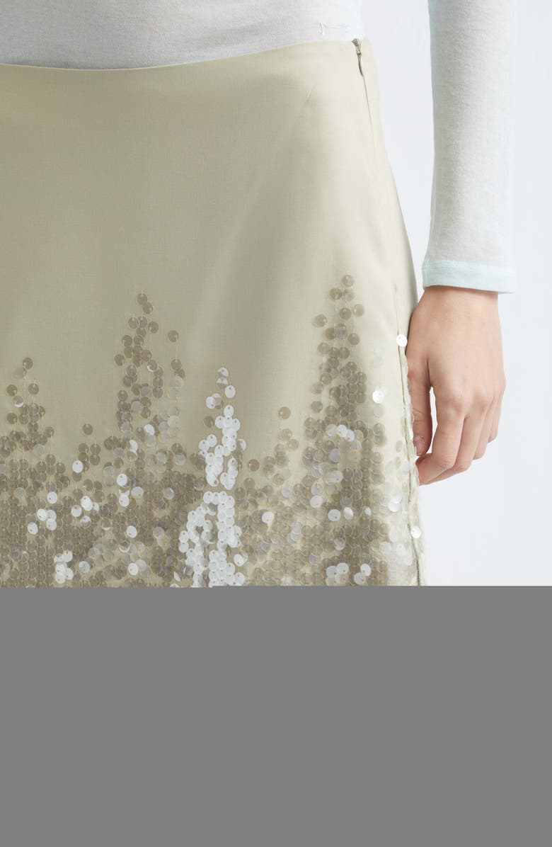 Paloma Wool Ara Paillette Skirt, Alternate, color, 246 - Khaki