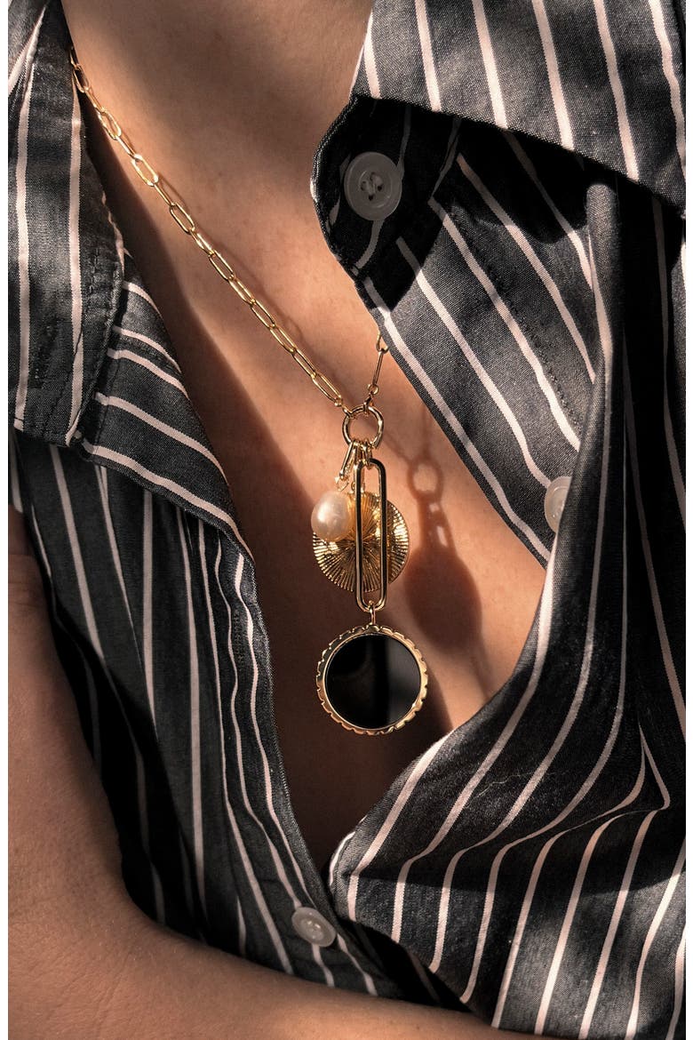 Solario Necklace, Alternate, color, ONYX