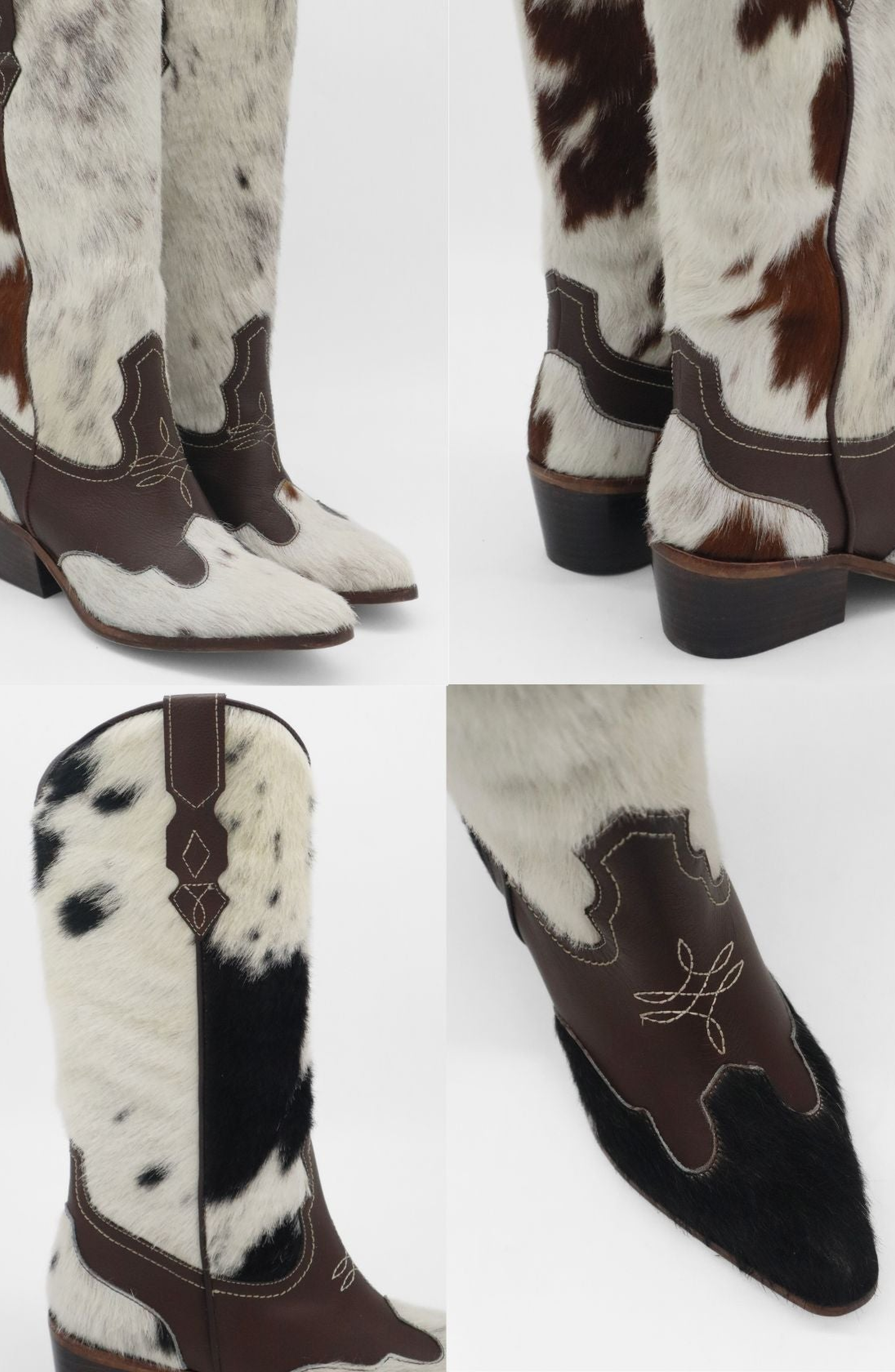 STIVALI NEW YORK Leggenda Western Cowboy Boots, Alternate, color, White Cowhide