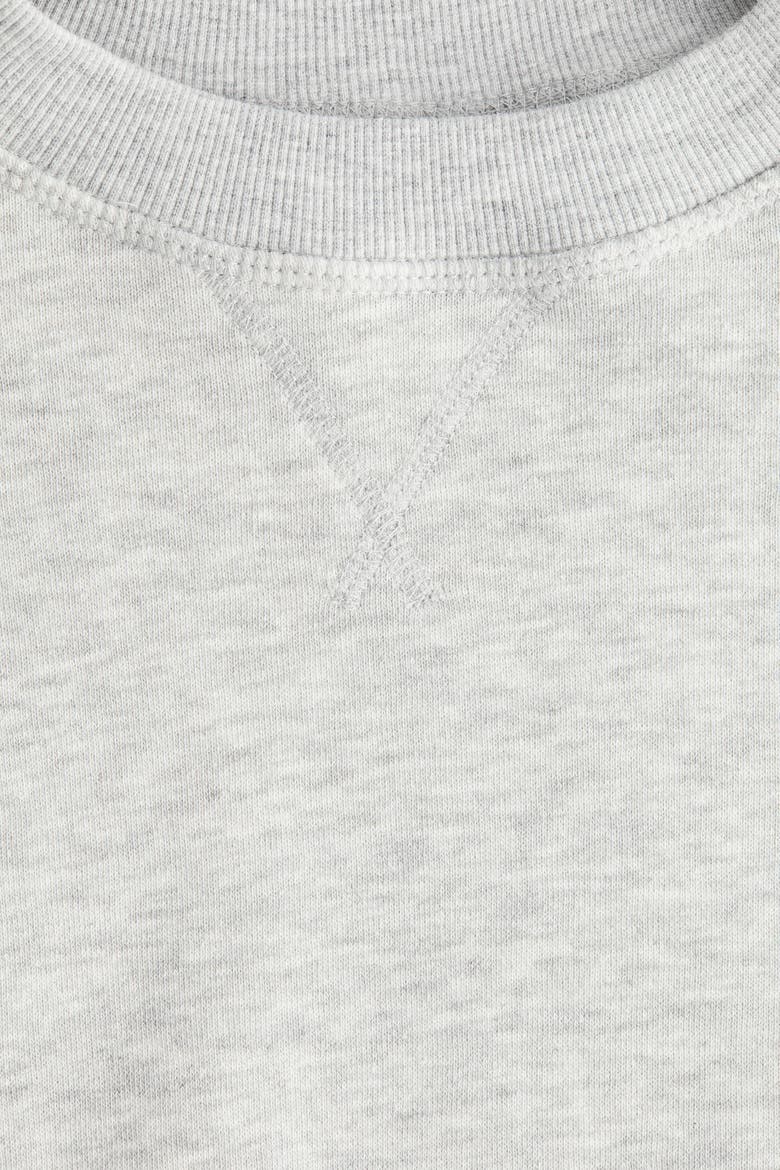 Oversized Sweatshirt, Alternate, color, Light gray melange