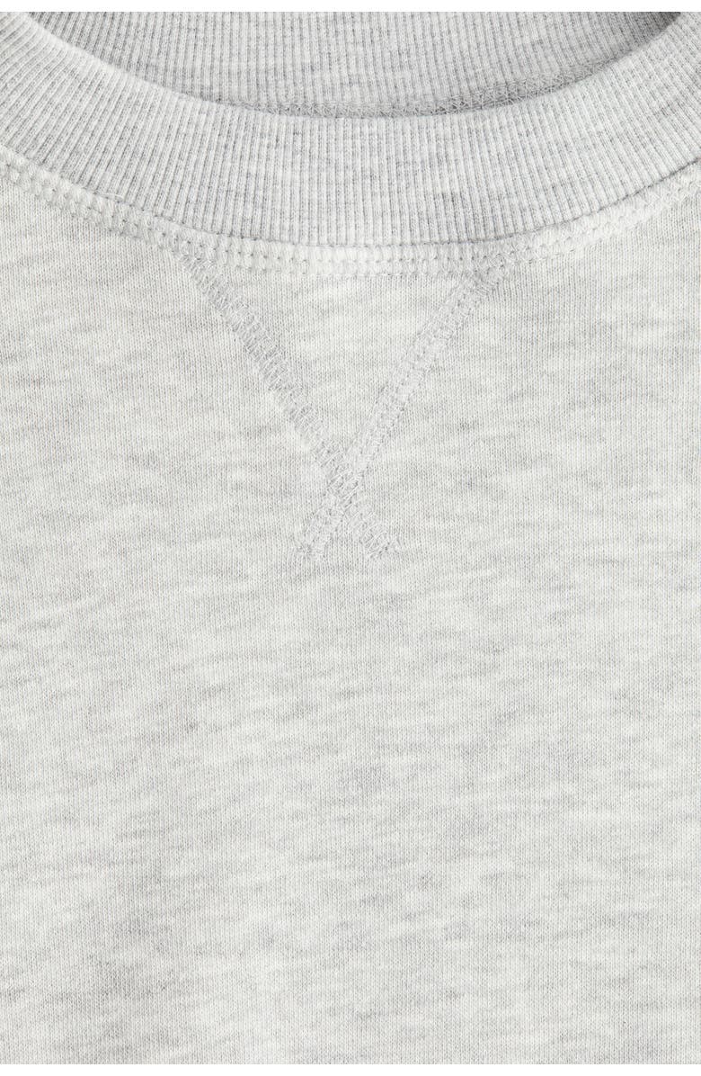 H&M Oversized Sweatshirt, Alternate, color, Light Gray Melange