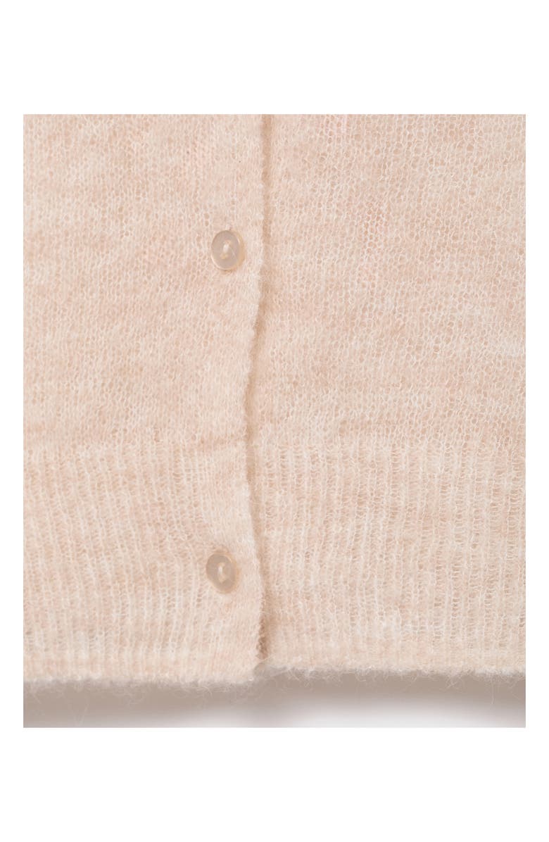 MANGO Crop Cardigan, Alternate, color, Beige