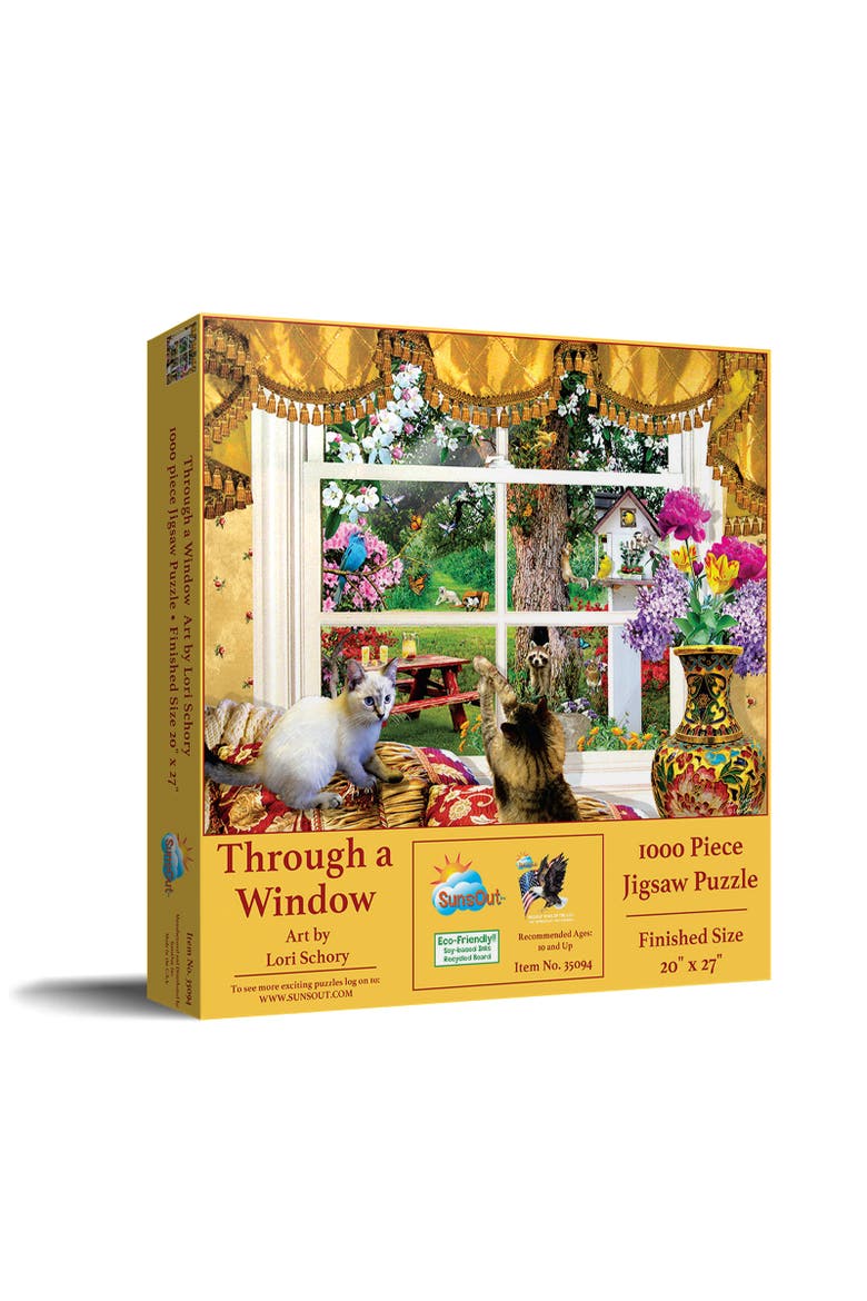 Through a Window 1000 piece Jigsaw Puzzle for Adults, Main, color, Multicolor