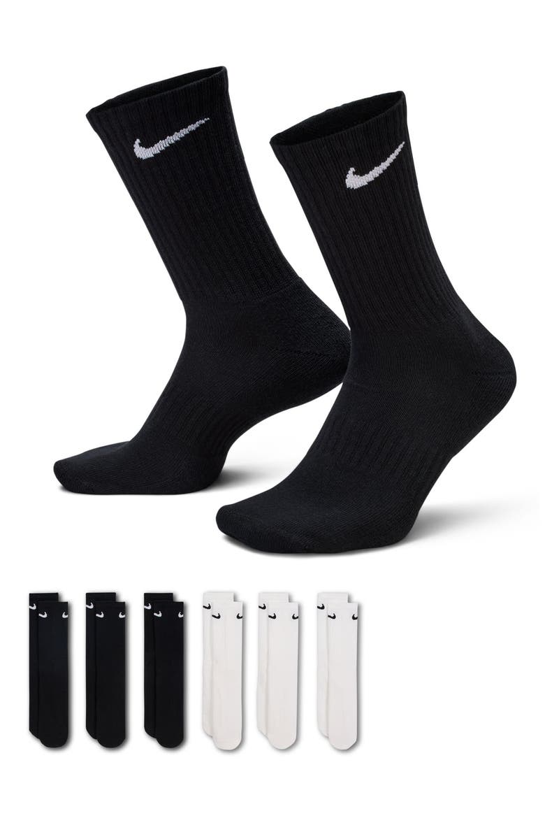 Everyday Crush Crew Socks - Pack of 6, Alternate, color, 900 MLTCLR