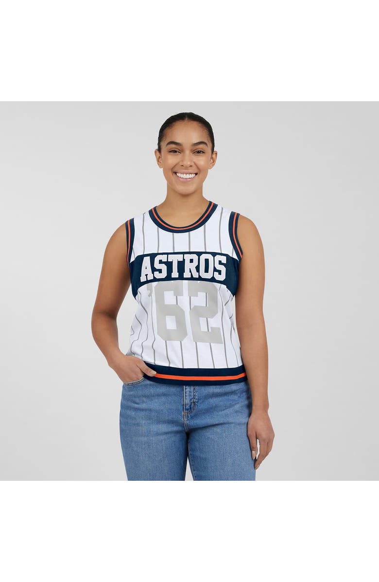 WEAR by Erin Andrews Women's WEAR by Erin Andrews  White Houston Astros Sporty Tank Top, Alternate, color, White
