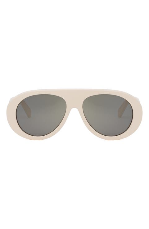 Aprés Ski Capsule 55mm Mirrored Pilot Sunglasses