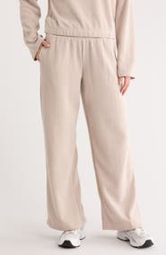 90 DEGREE BY REFLEX Herringbone Wide Leg Pull-On Pants