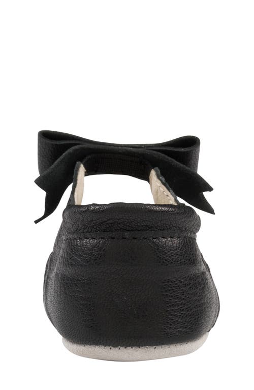 Robeez ® Sofia Bow Mary Jane Crib Shoe In Black