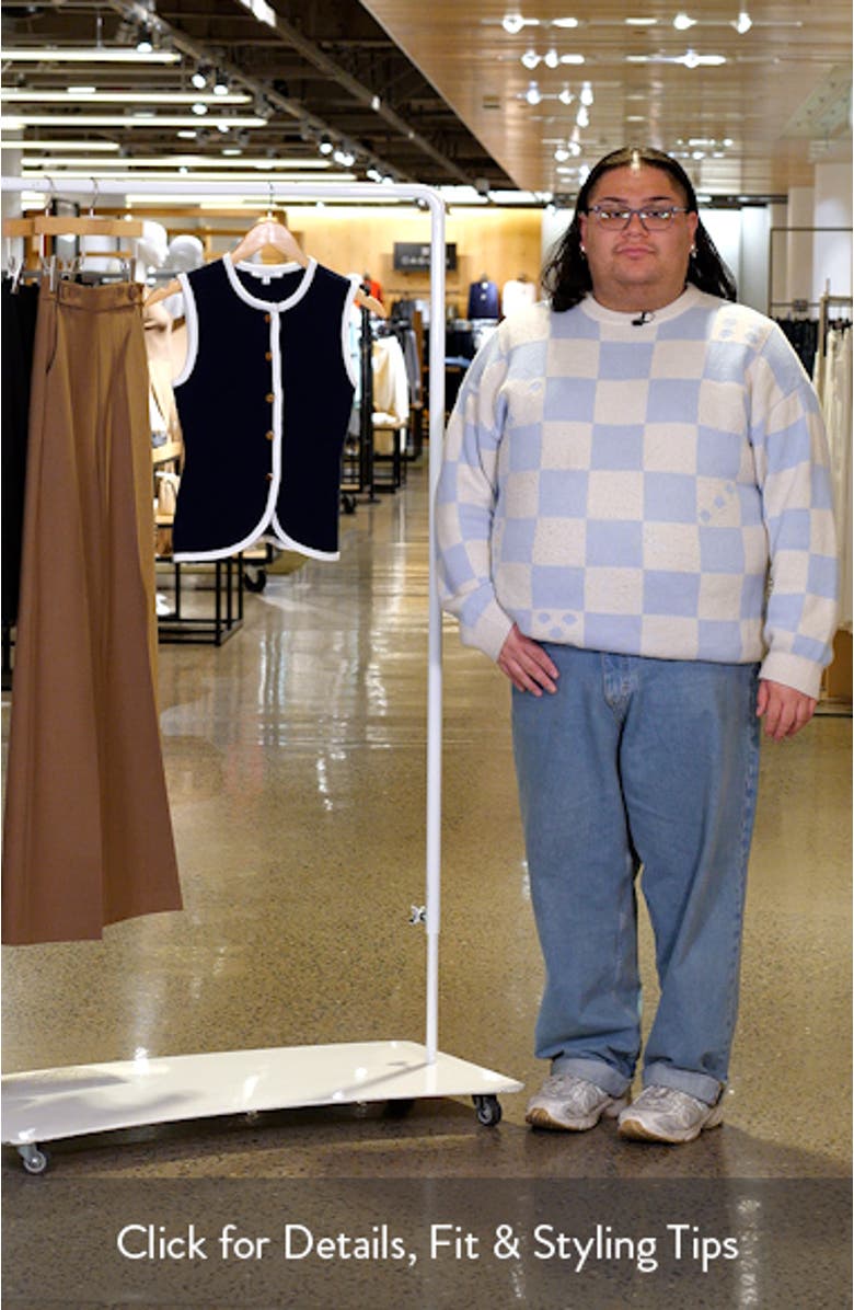 Contrast Piping Sweater Vest, sales video thumbnail