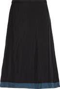 Marni Contrast Hem A-Line Skirt