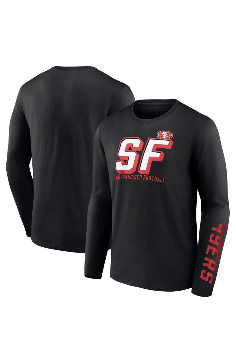 FANATICS Men's Fanatics  Black San Francisco 49ers Long Sleeve T-Shirt, Main, color, 