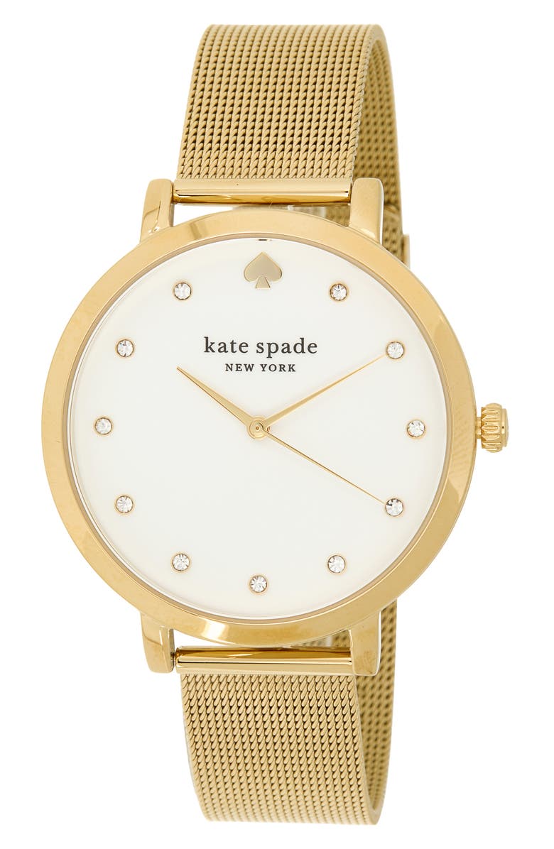 Kate Spade New York monterey bracelet watch, 38mm, Main, color, Gold