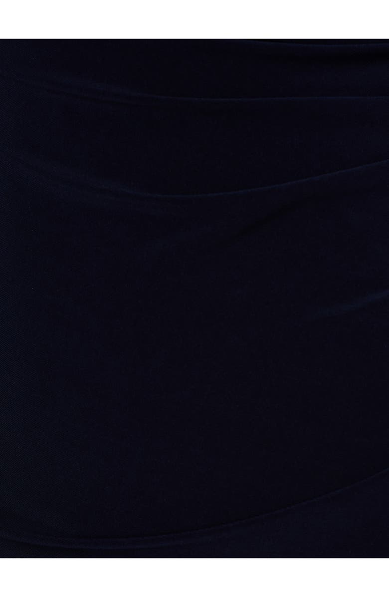 Adrianna Papell Off the Shoulder Long Sleeve Jersey Gown, Alternate, color, 