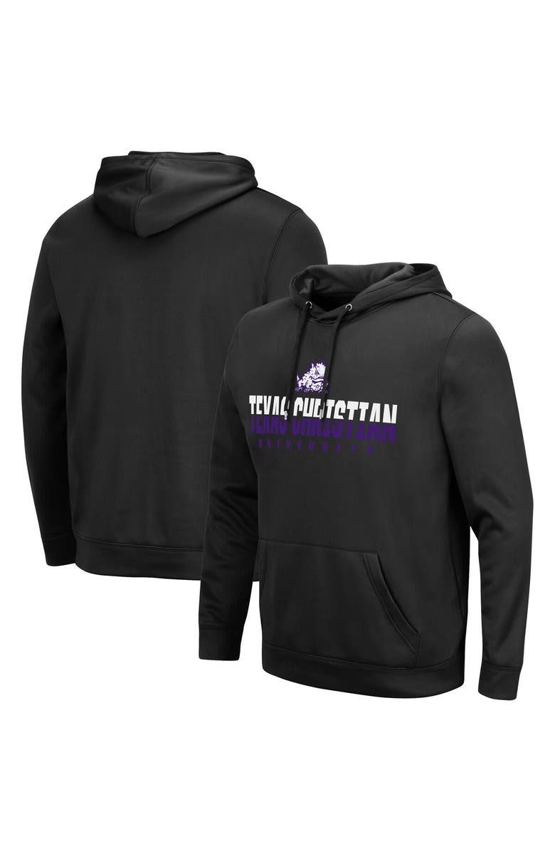 COLOSSEUM Men's Colosseum Black TCU Horned Frogs Lantern Pullover Hoodie, Main, color, Black