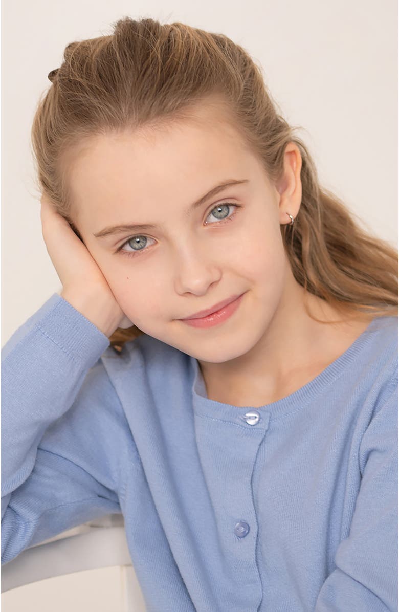 In Season Jewelry 14k The Tiny Hoop Earrings, Alternate, color, Silver